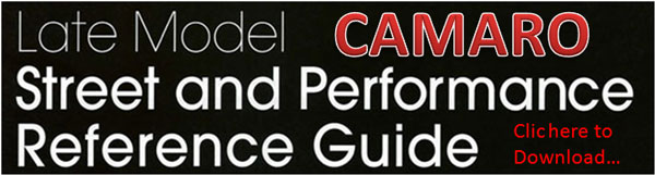 Camaro: Late Model, Street & Performance Reference guide